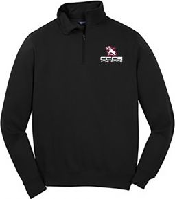 Sport-Tek Men's 1/4-Zip Sweatshirt, Black